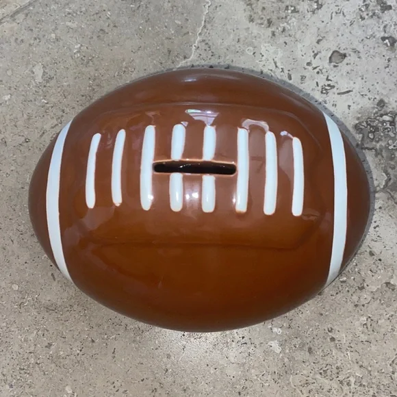 Football ceramic piggy bank - Picture 1 of 1